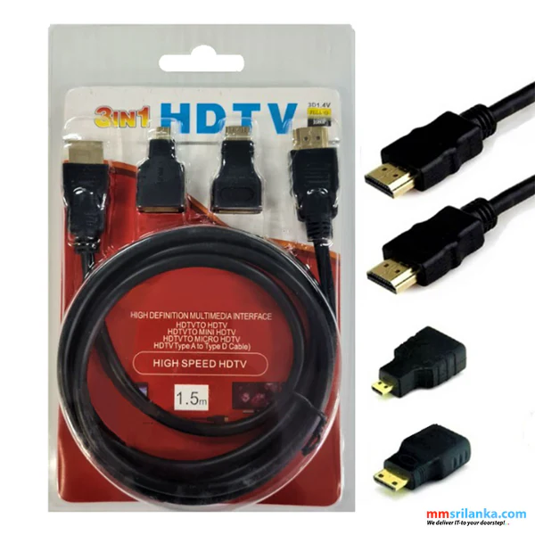 Hdmi cable 3 in 1